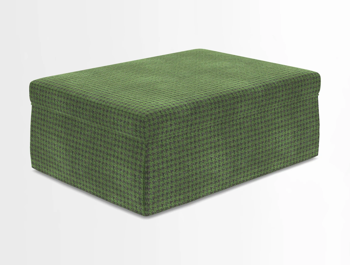 Fontwell footstool in Globe Thistle Storm