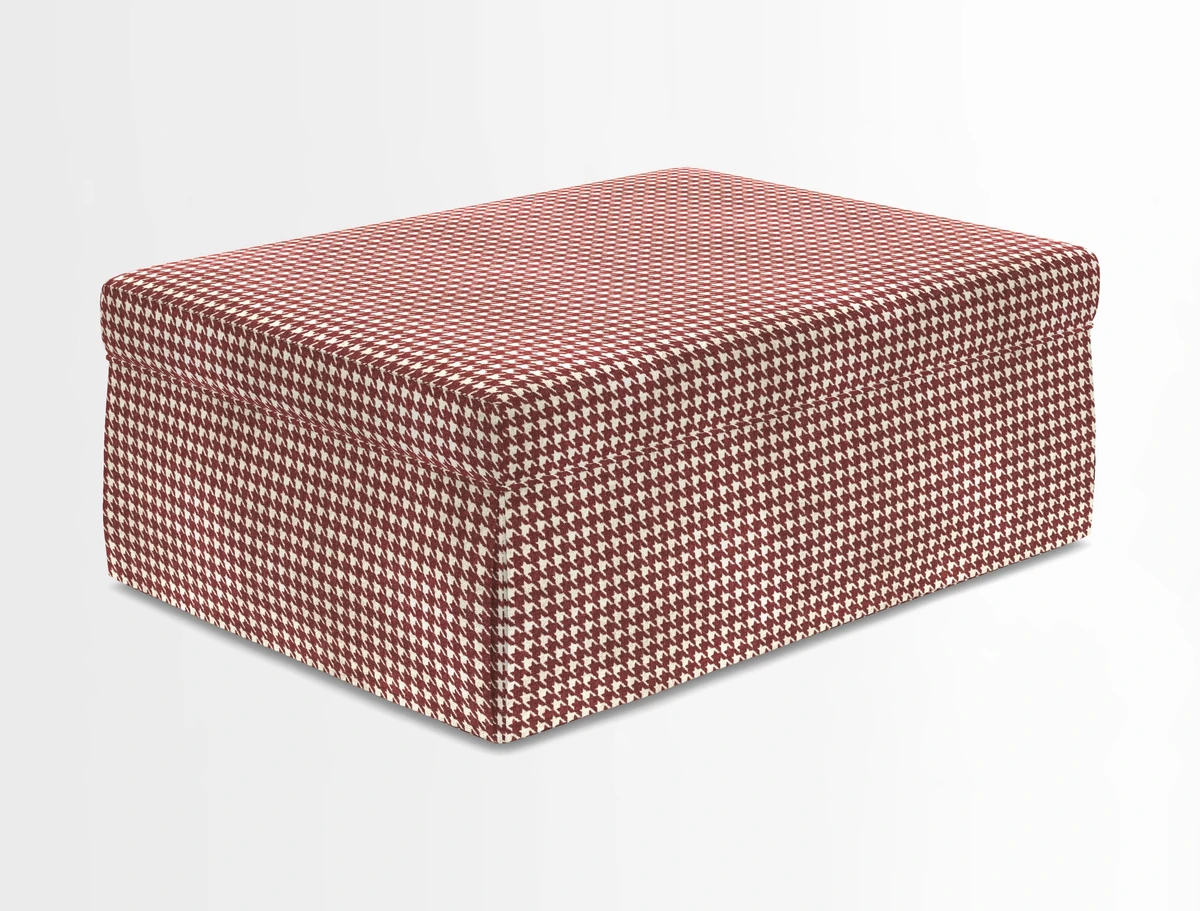 Fontwell footstool in Globe Thistle Storm