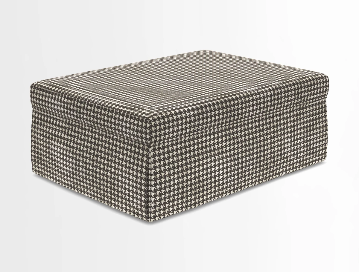 Fontwell footstool in Globe Thistle Storm