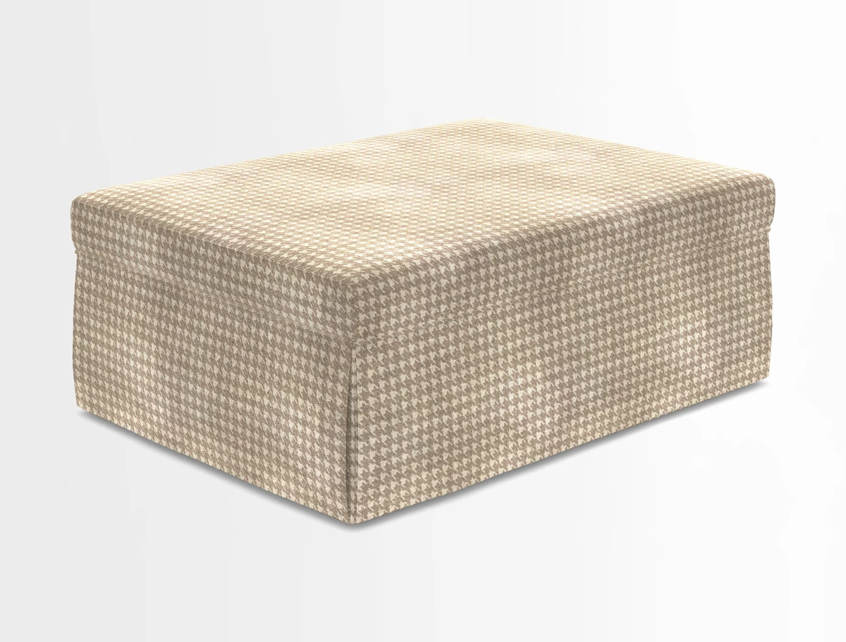 Fontwell footstool in Globe Thistle Storm
