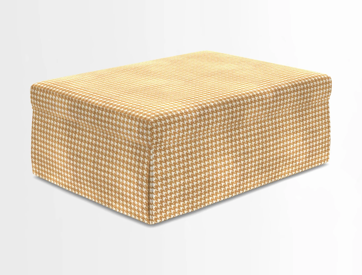 Fontwell footstool in Globe Thistle Storm