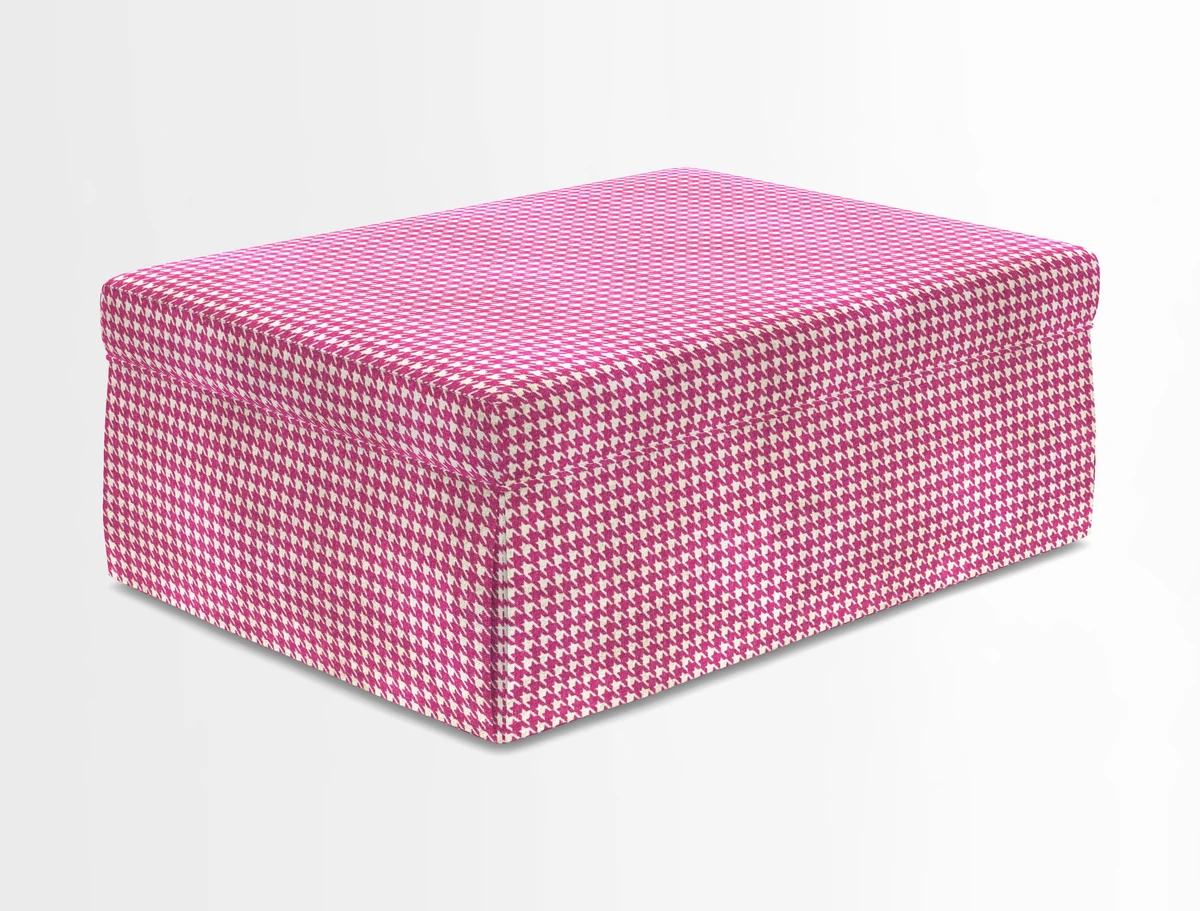 Fontwell footstool in Globe Thistle Storm