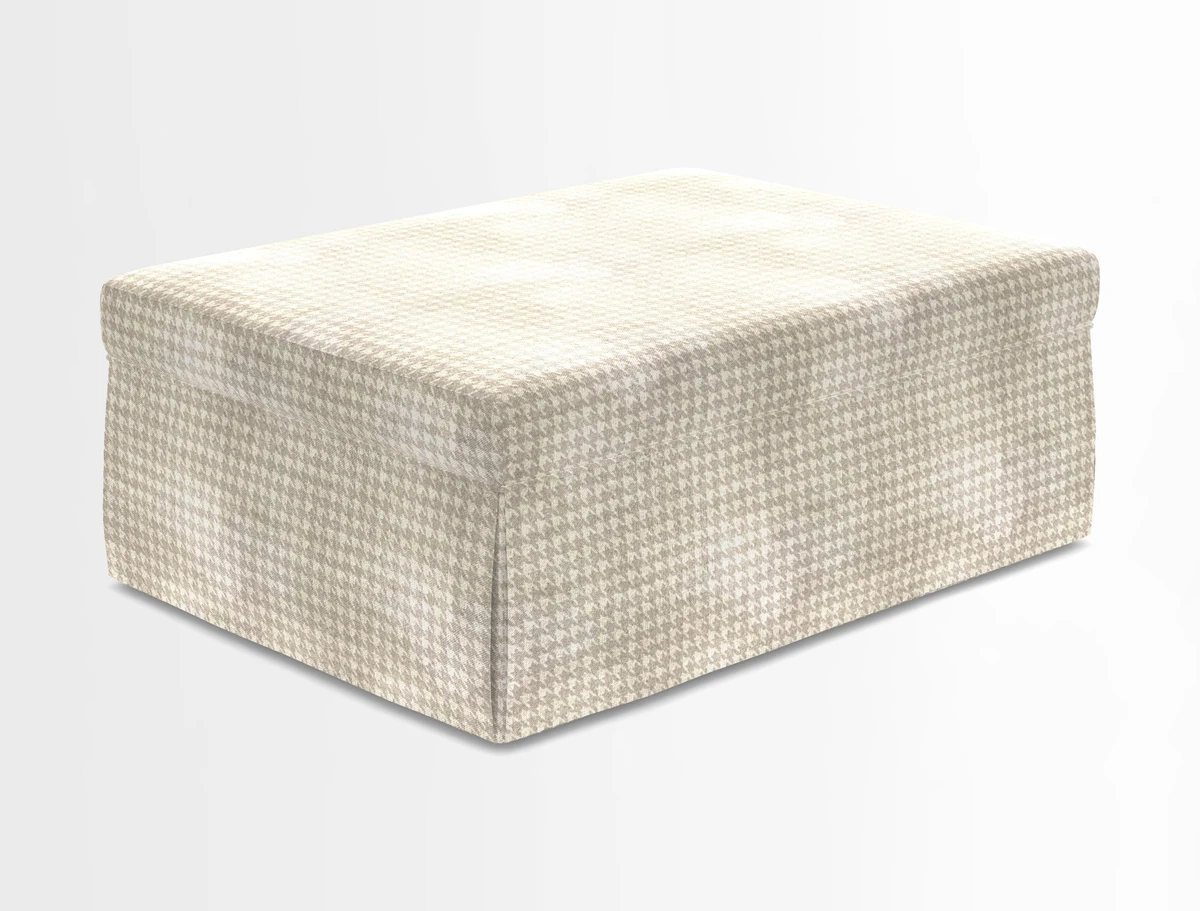 Fontwell footstool in Globe Thistle Storm