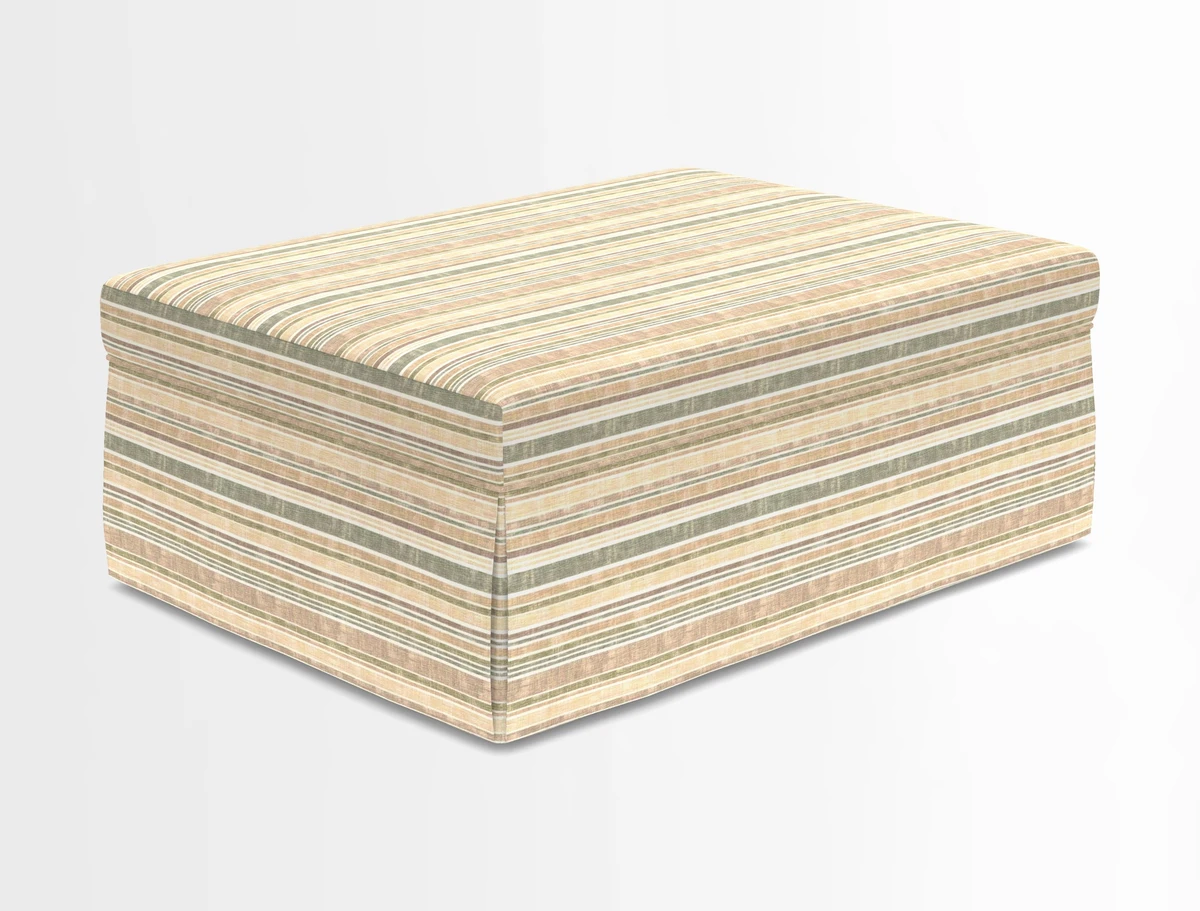 Fontwell footstool in Globe Thistle Storm