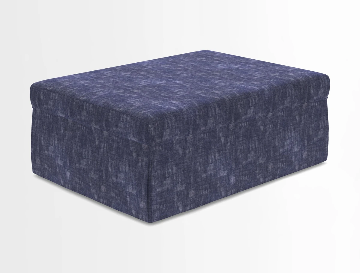 Fontwell footstool in Globe Thistle Storm