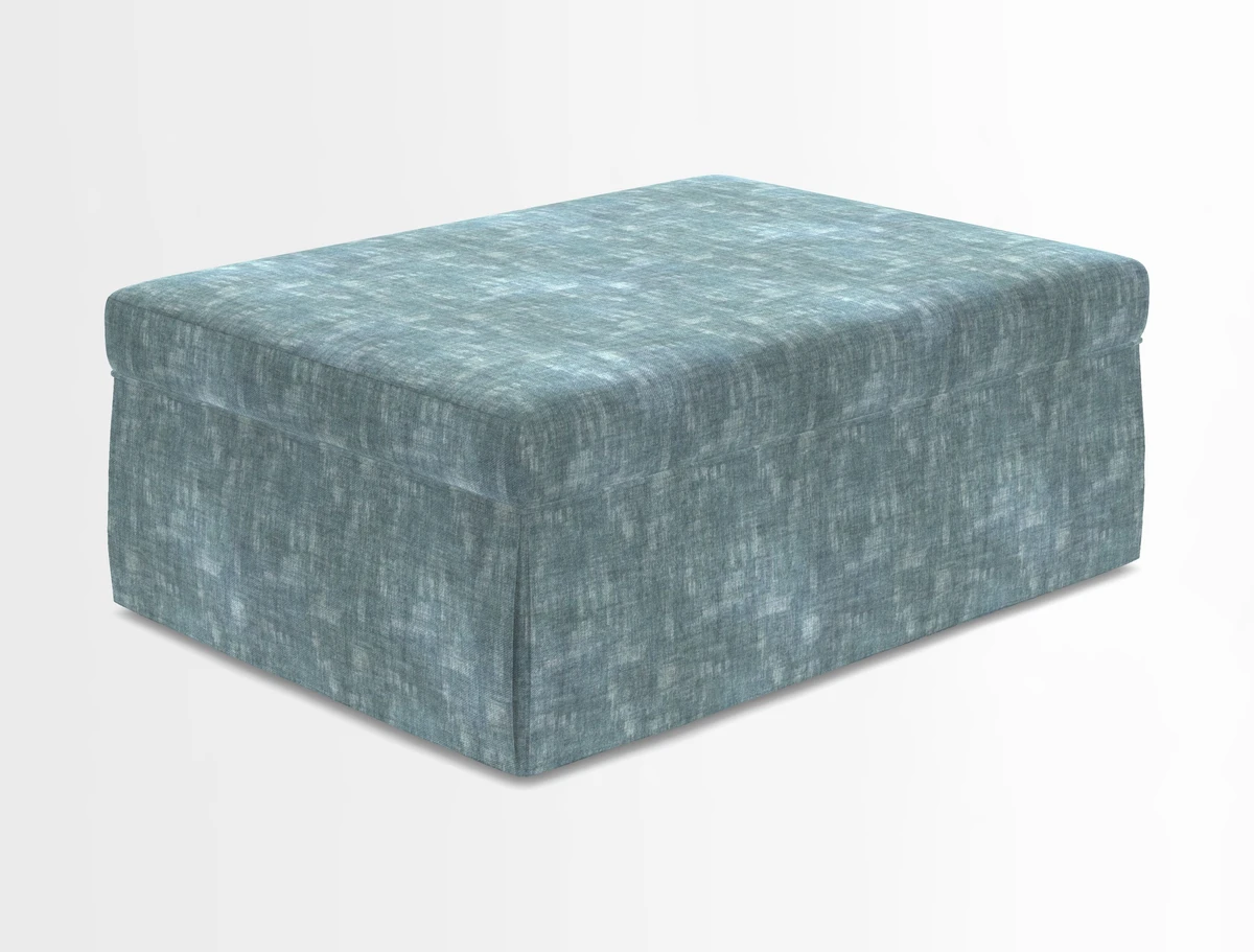 Fontwell footstool in Globe Thistle Storm