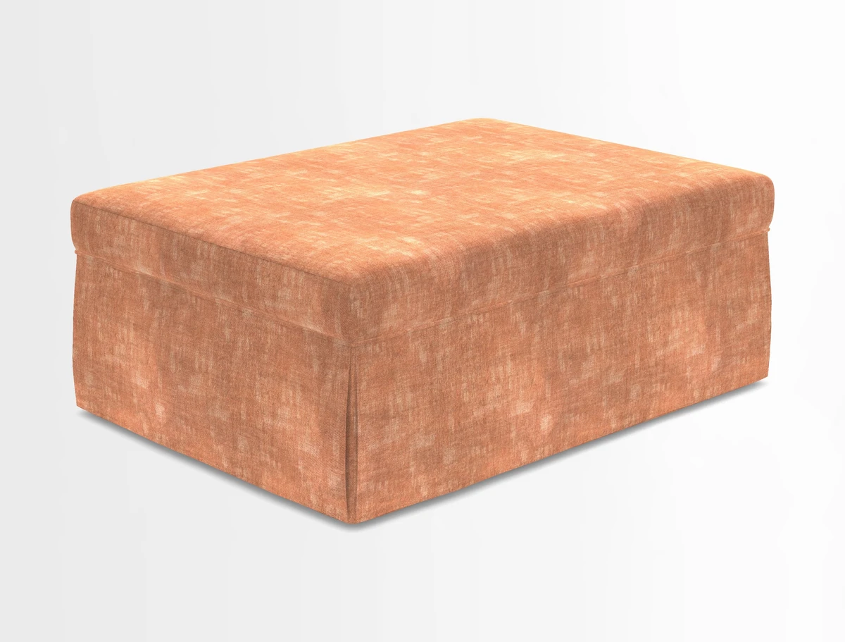 Fontwell footstool in Globe Thistle Storm