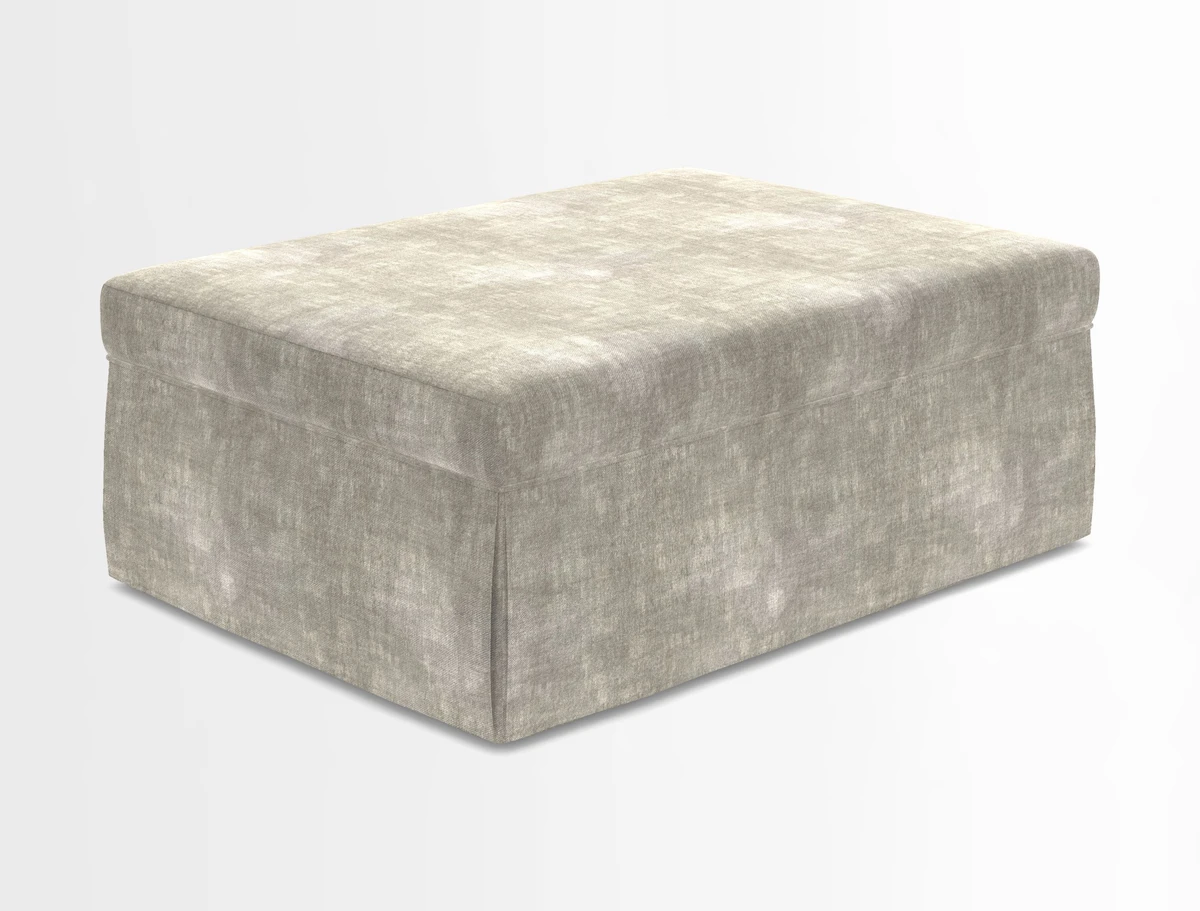 Fontwell footstool in Globe Thistle Storm