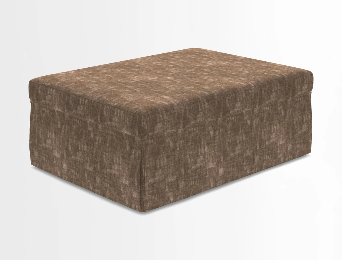 Fontwell footstool in Globe Thistle Storm
