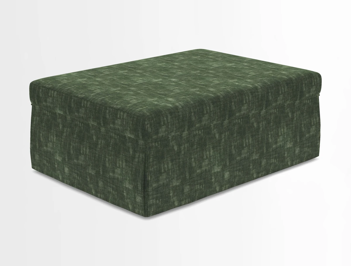 Fontwell footstool in Globe Thistle Storm