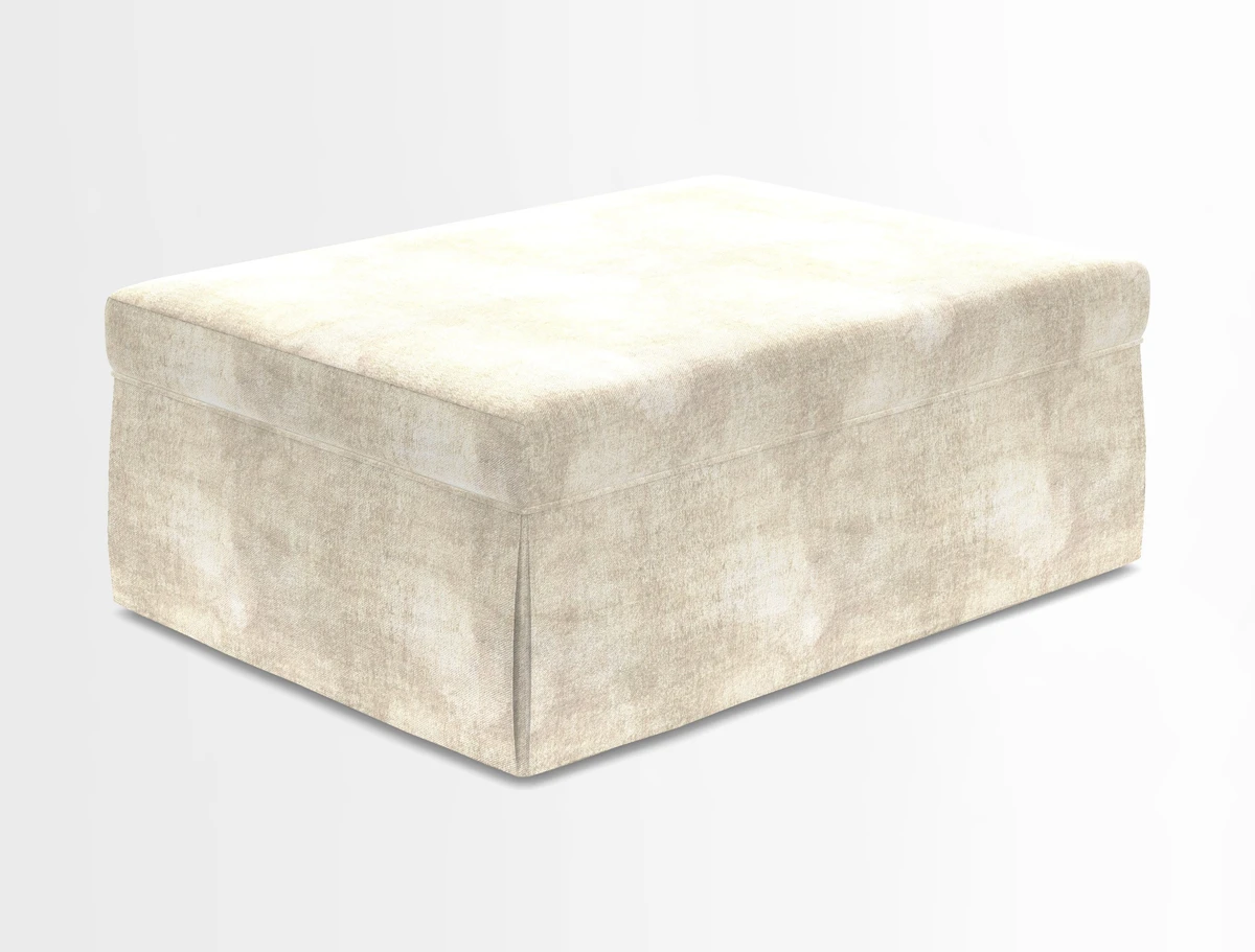 Fontwell footstool in Globe Thistle Storm