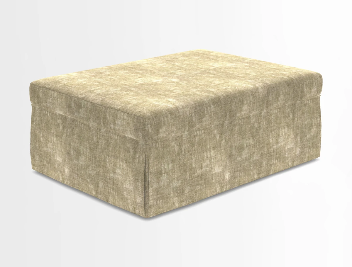 Fontwell footstool in Globe Thistle Storm