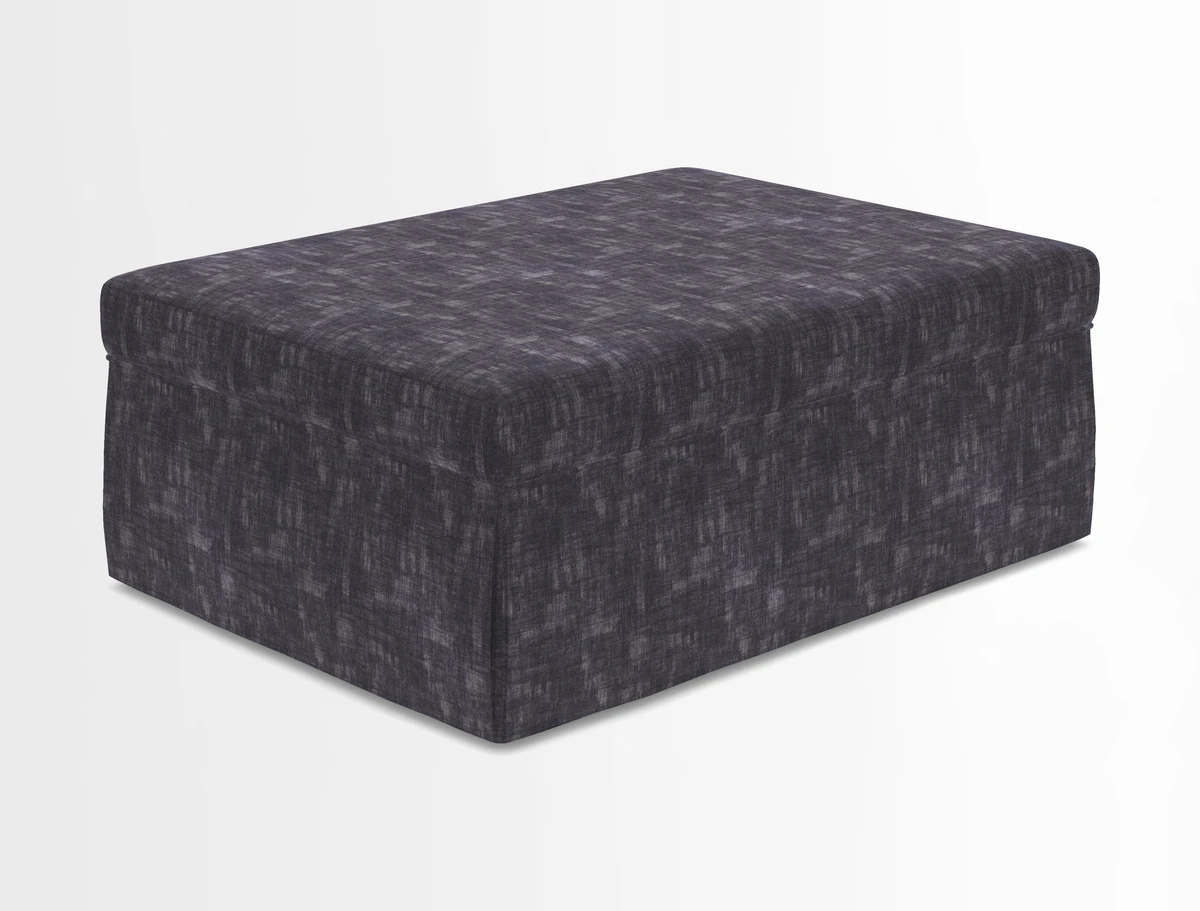 Fontwell footstool in Globe Thistle Storm