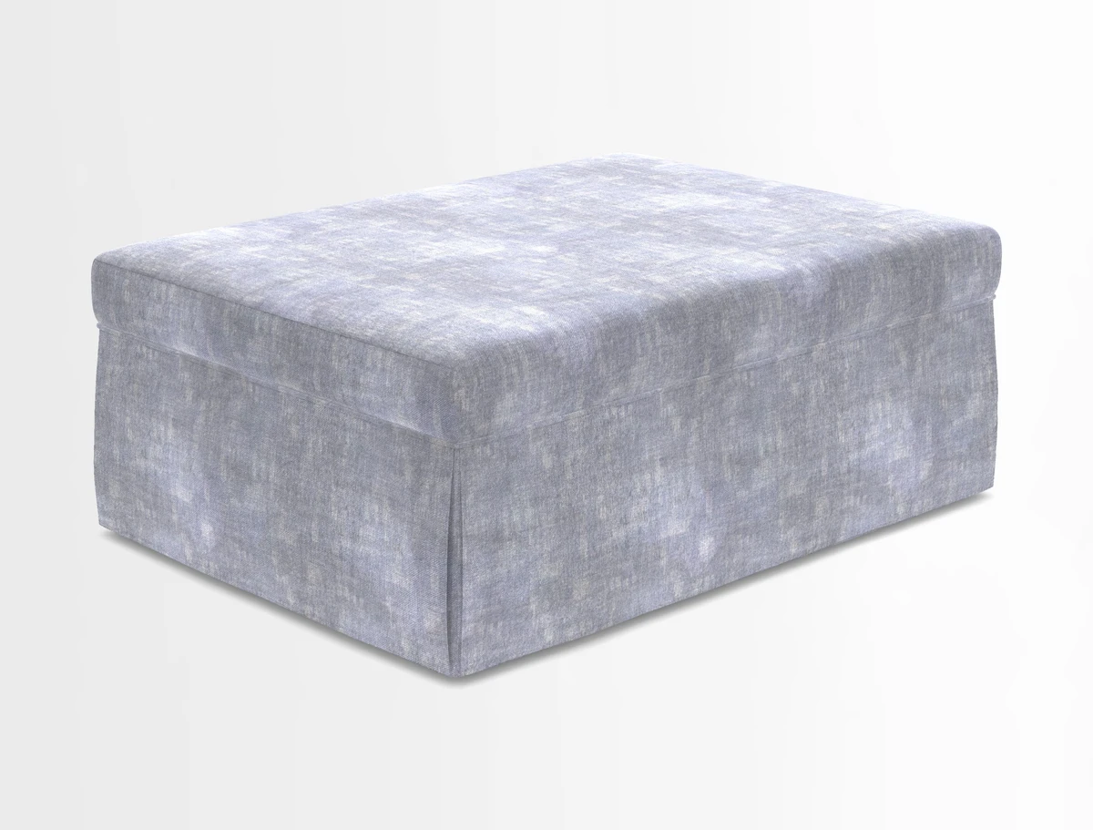 Fontwell footstool in Globe Thistle Storm