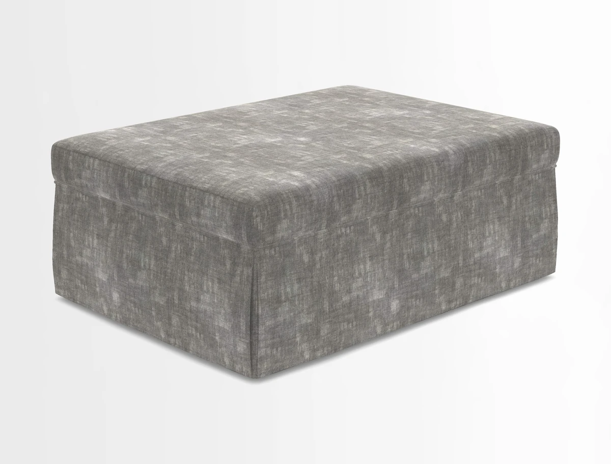 Fontwell footstool in Globe Thistle Storm
