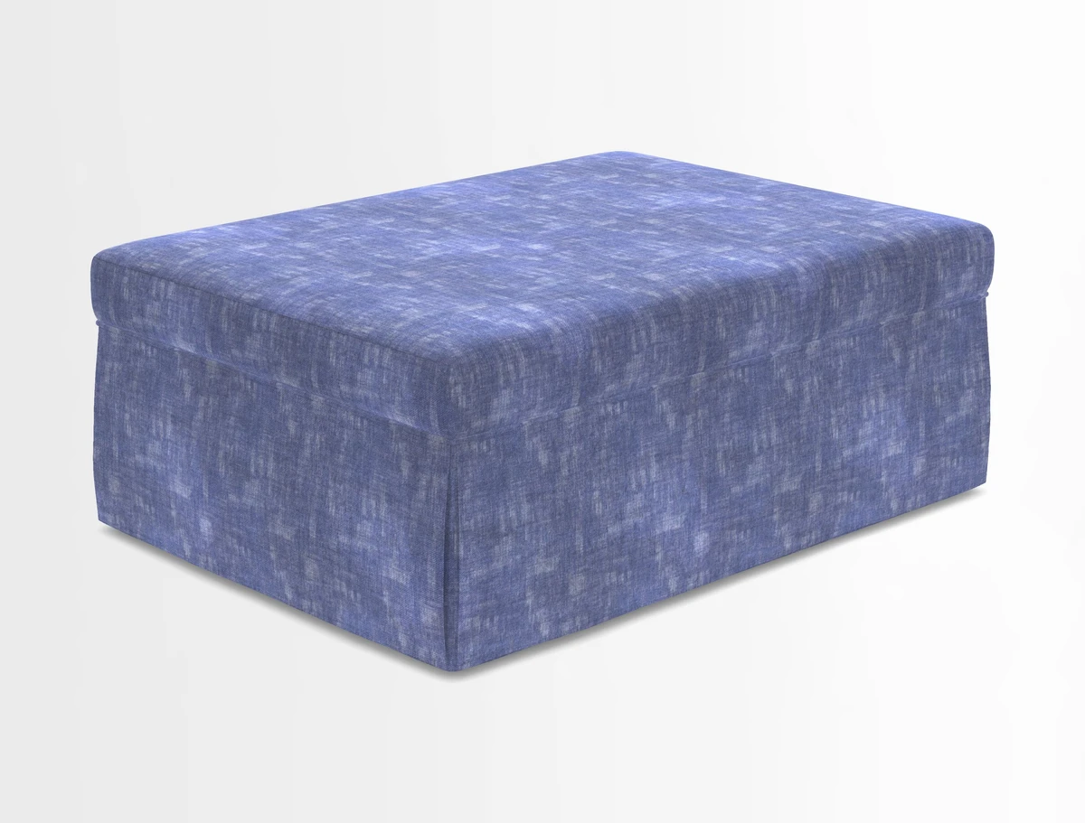 Fontwell footstool in Globe Thistle Storm