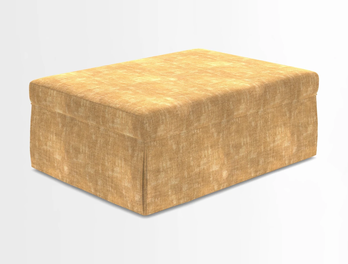 Fontwell footstool in Globe Thistle Storm
