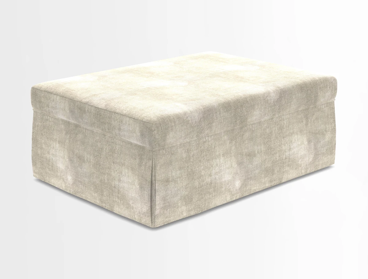 Fontwell footstool in Globe Thistle Storm