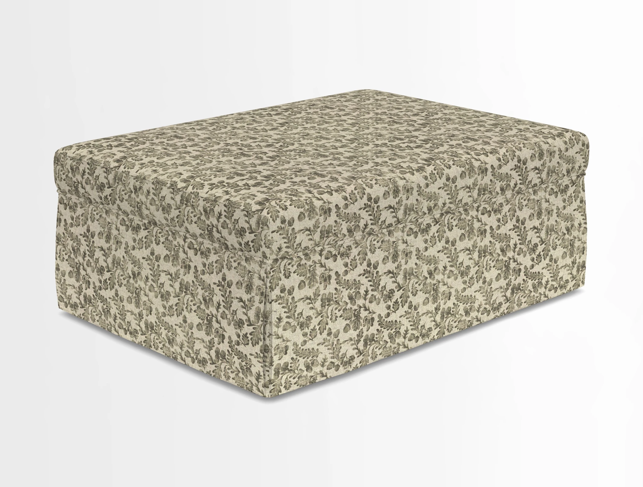 Fontwell footstool in Globe Thistle Storm