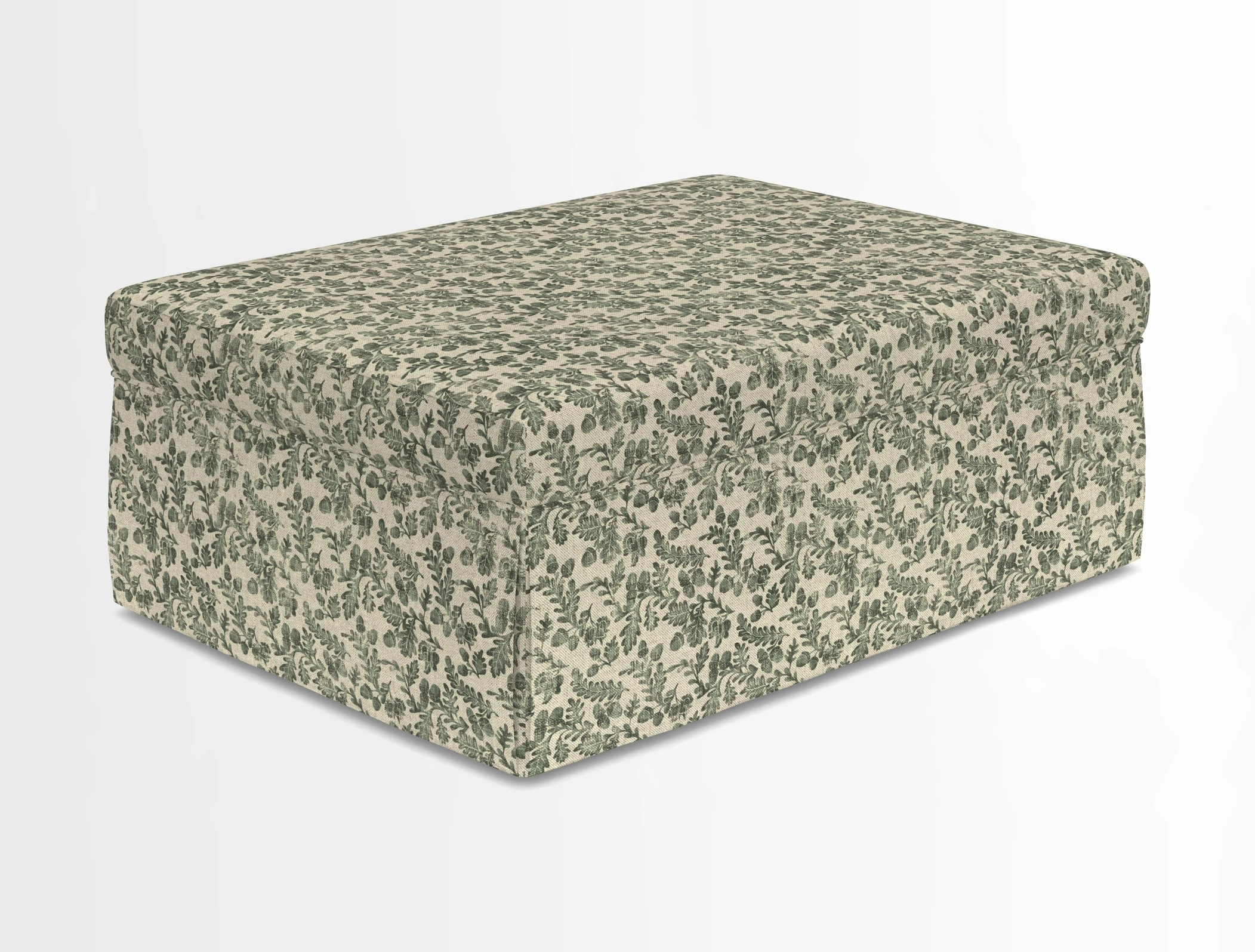 Fontwell footstool in Globe Thistle Storm