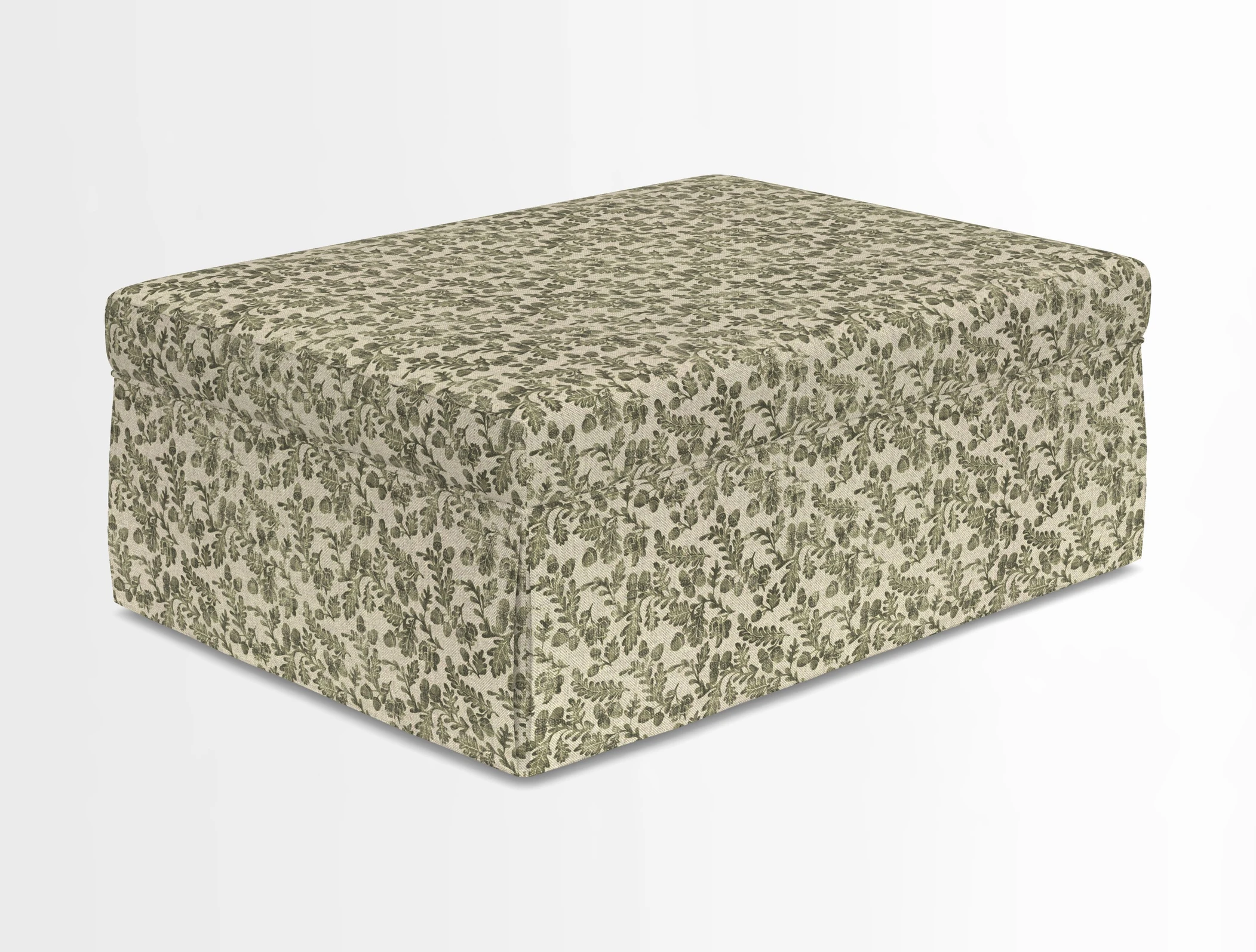 Fontwell footstool in Globe Thistle Storm