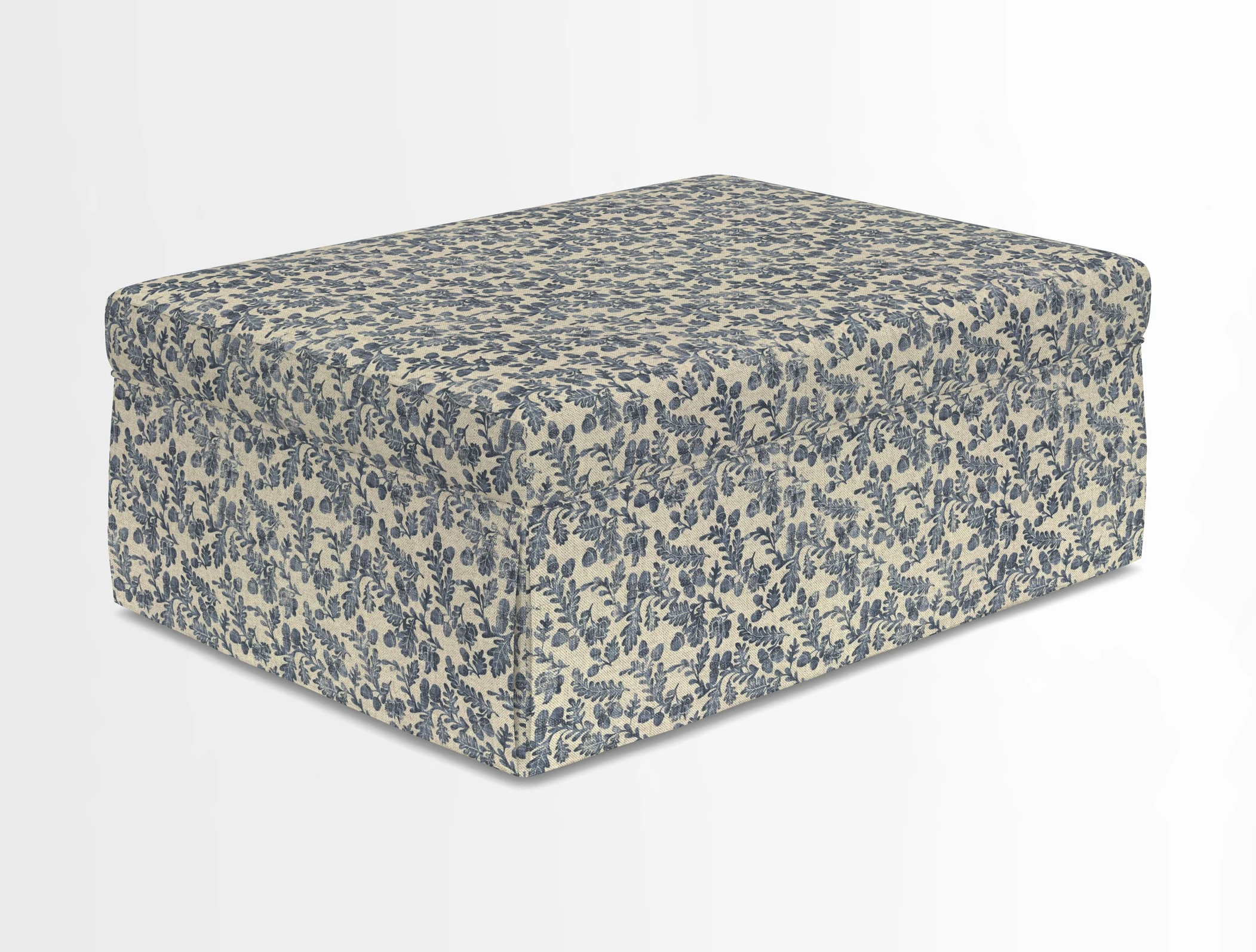 Fontwell footstool in Globe Thistle Storm