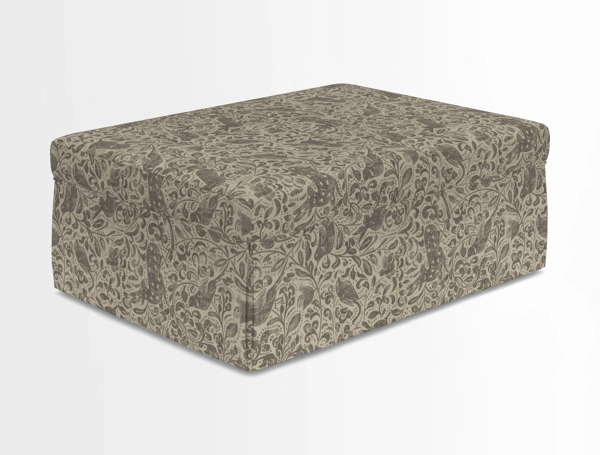 Fontwell footstool in Globe Thistle Storm