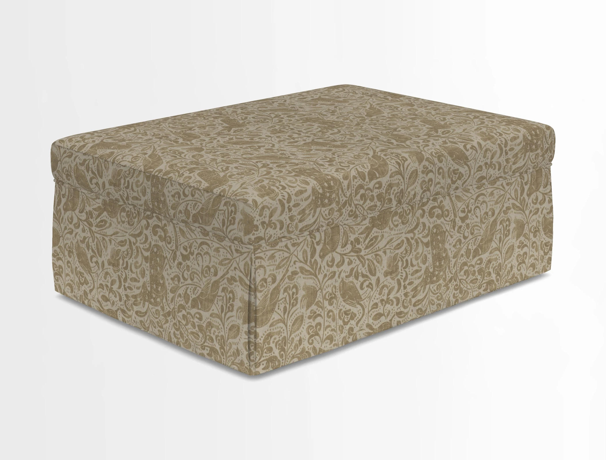 Fontwell footstool in Globe Thistle Storm