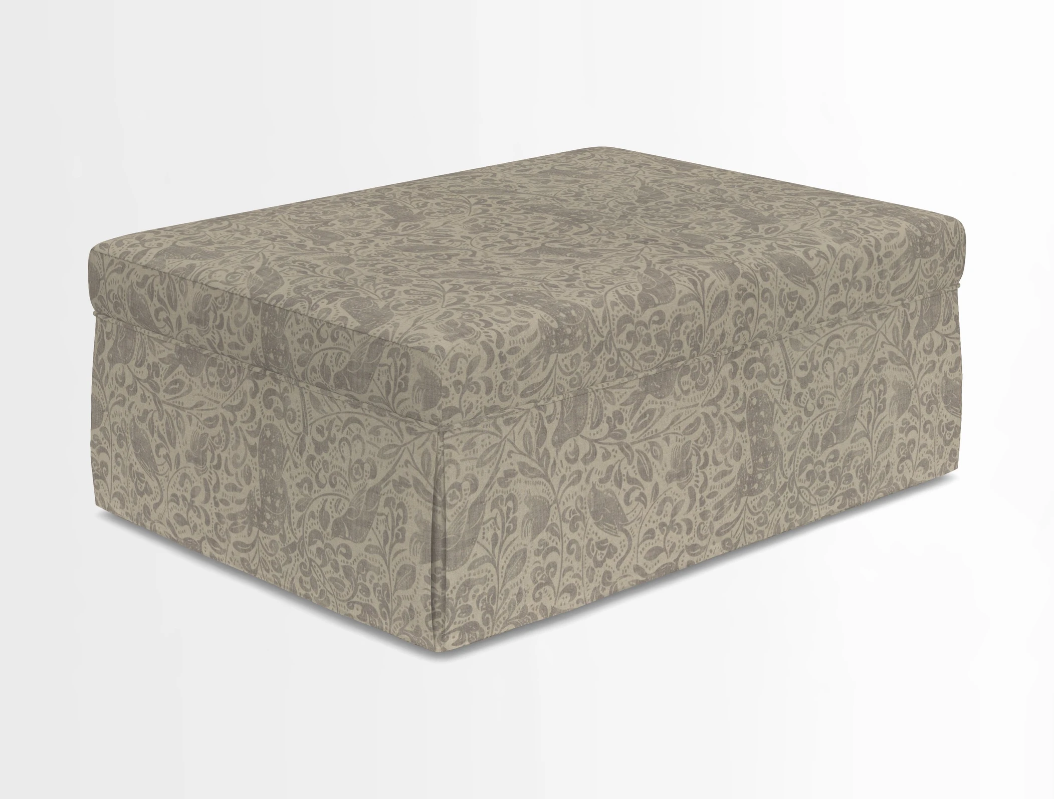 Fontwell footstool in Globe Thistle Storm