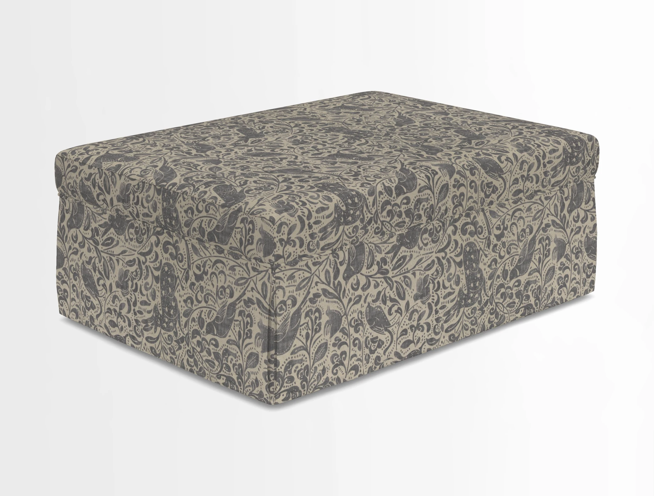 Fontwell footstool in Globe Thistle Storm