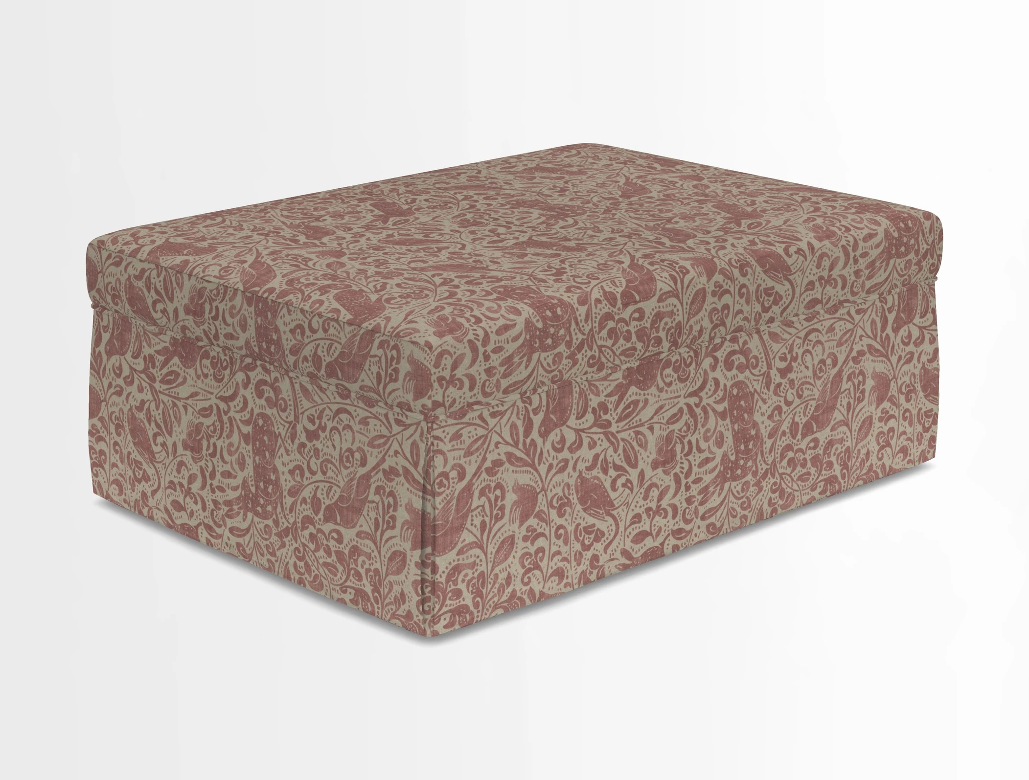 Fontwell footstool in Globe Thistle Storm