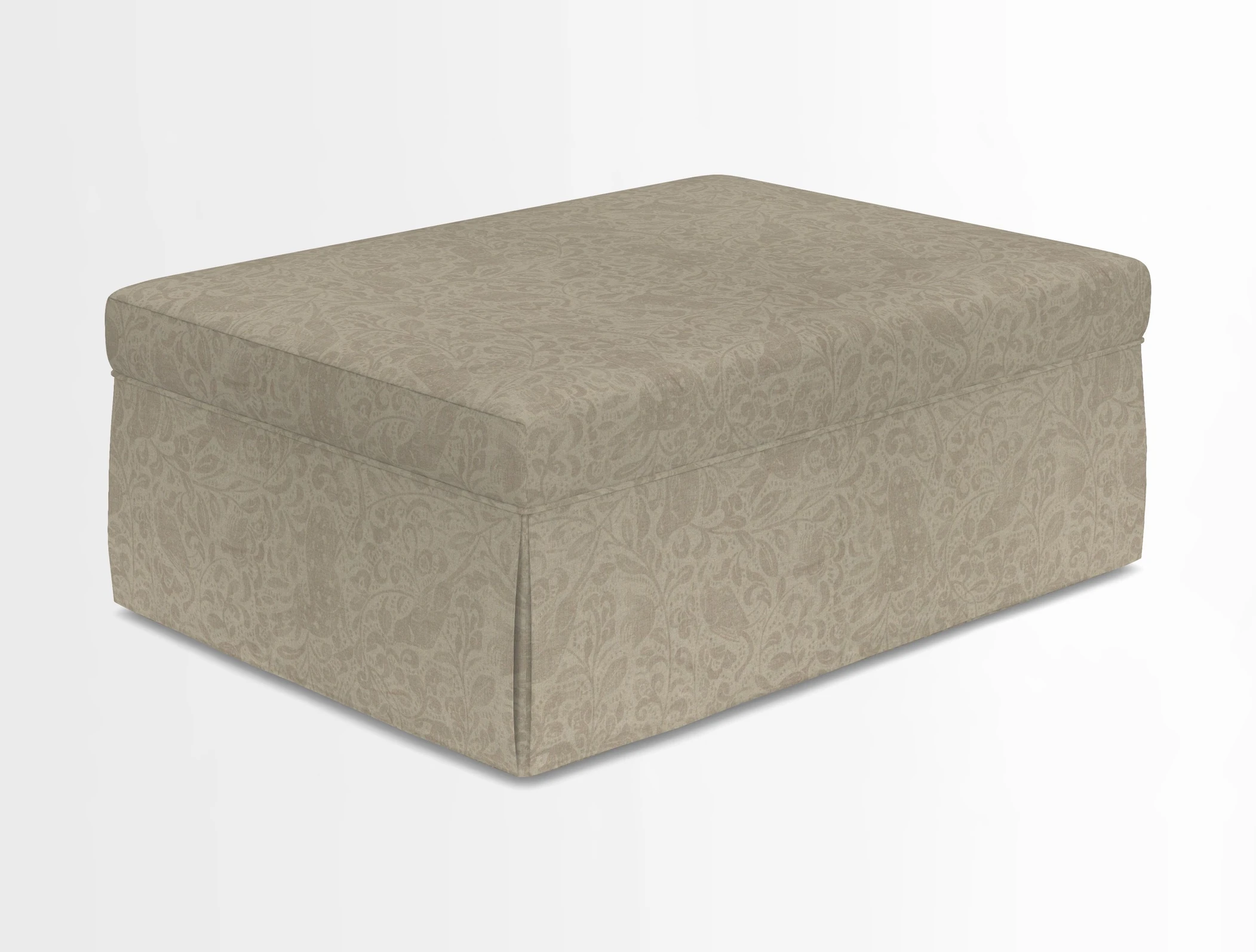 Fontwell footstool in Globe Thistle Storm