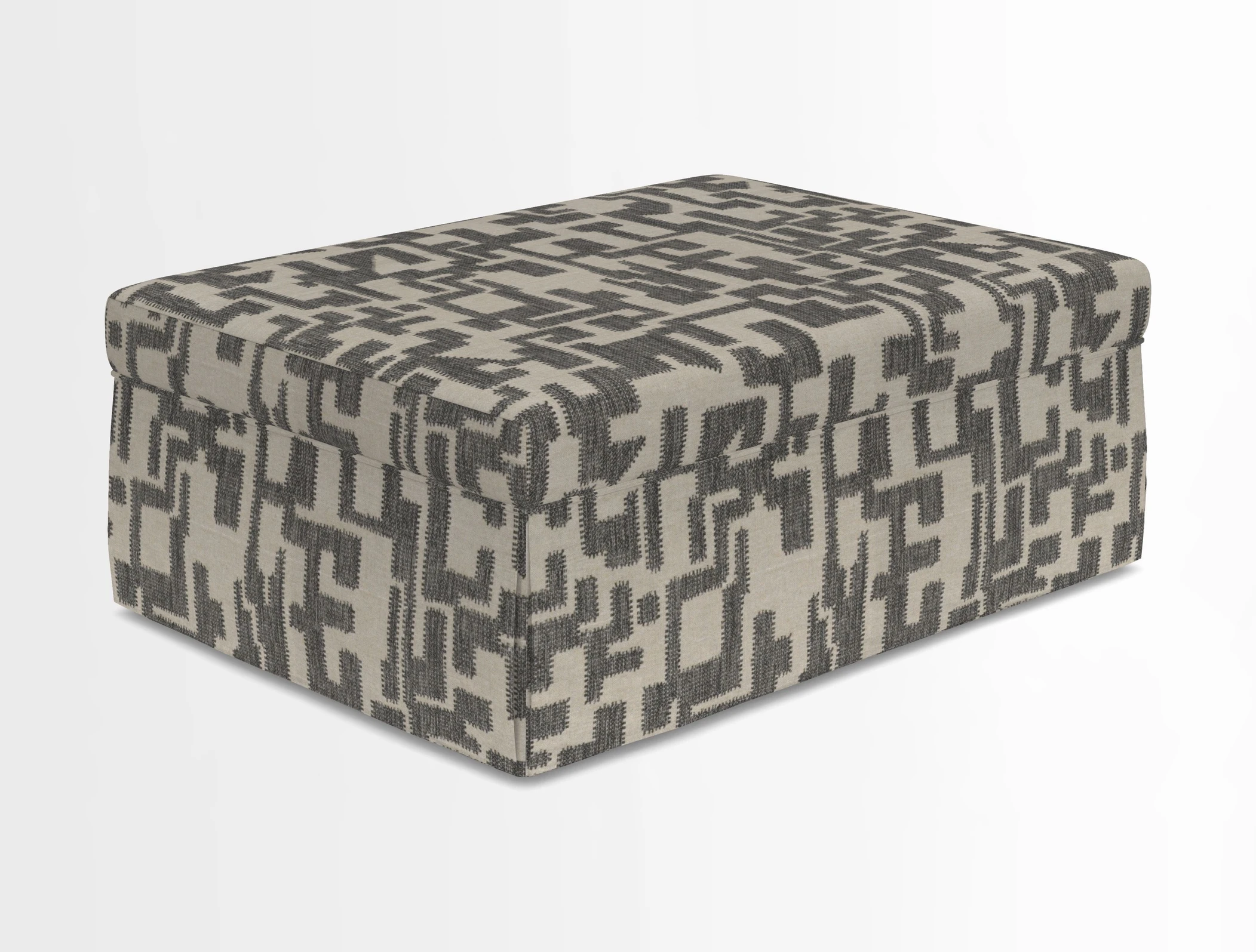 Fontwell footstool in Globe Thistle Storm