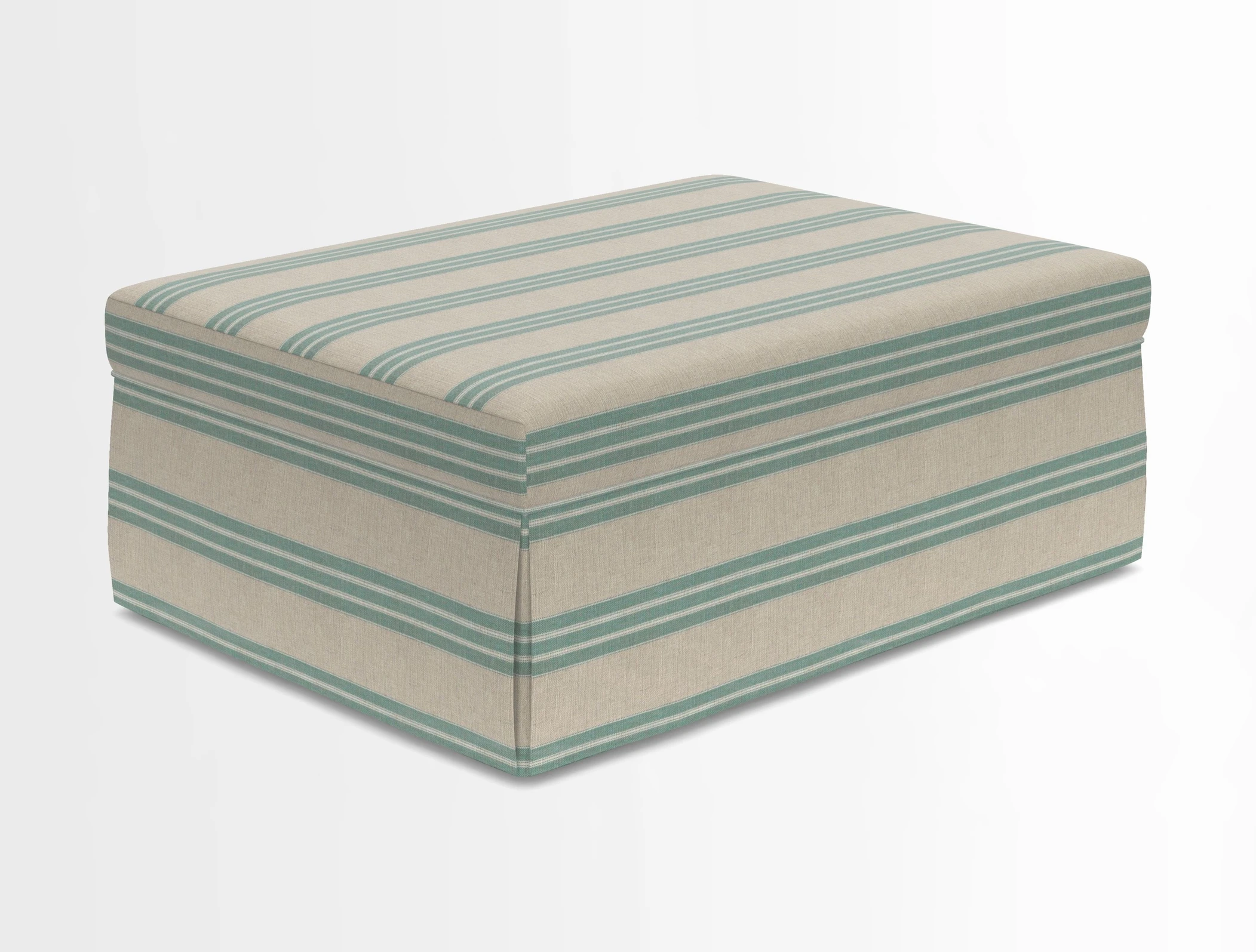 Fontwell footstool in Globe Thistle Storm