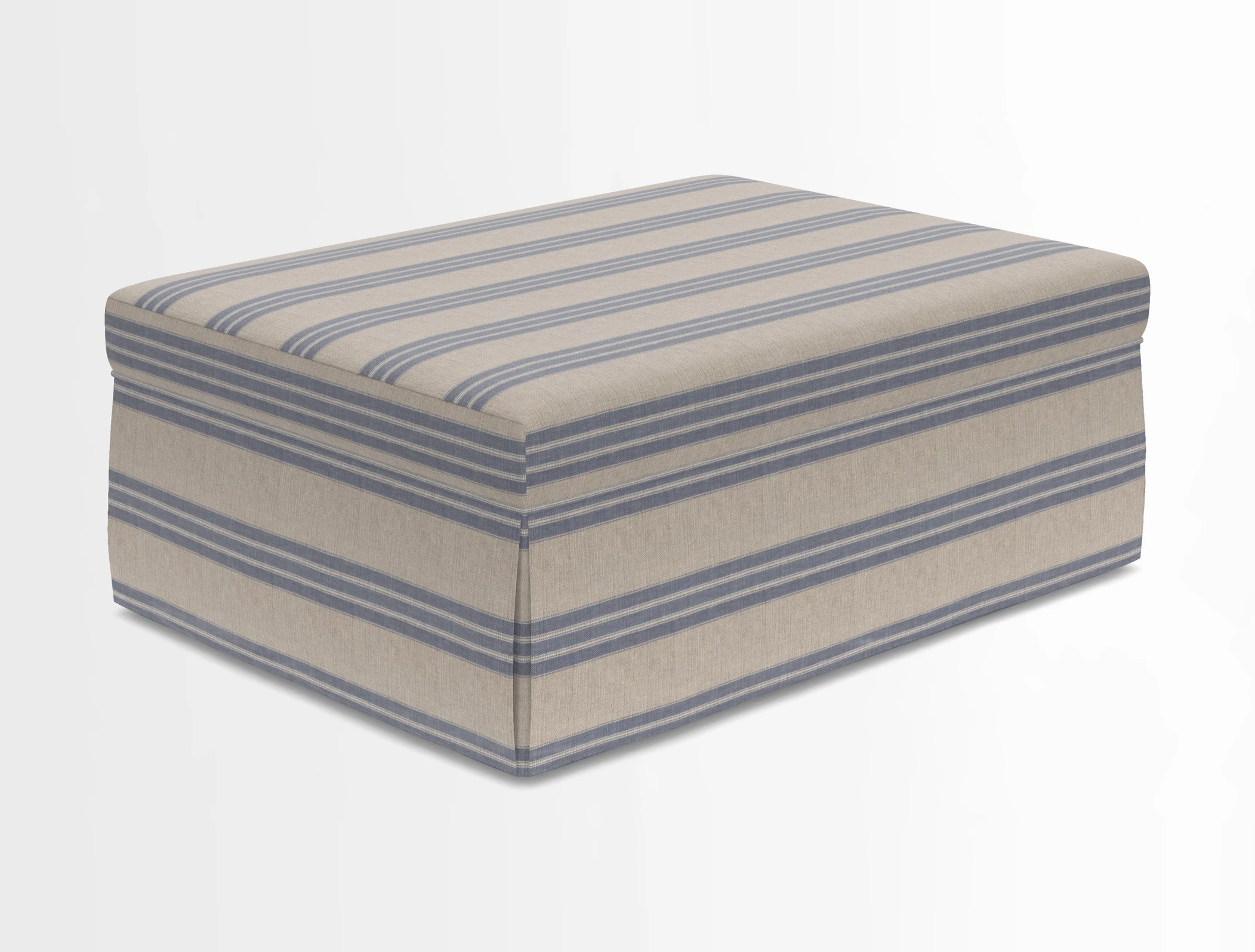 Fontwell footstool in Globe Thistle Storm