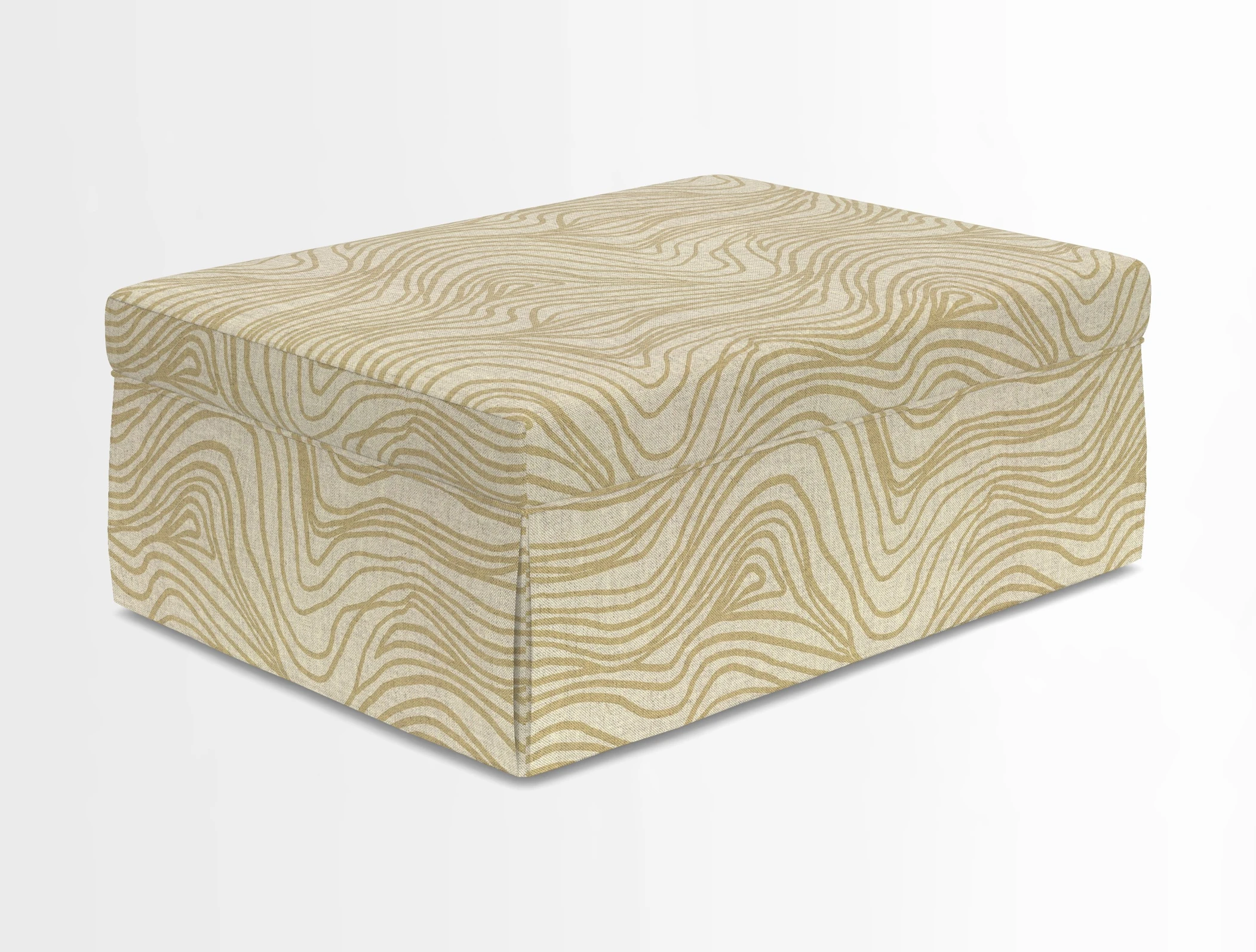 Fontwell footstool in Globe Thistle Storm