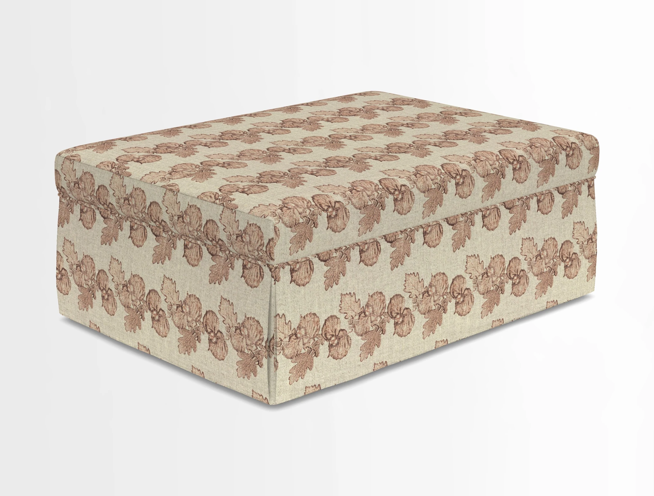 Fontwell footstool in Globe Thistle Storm