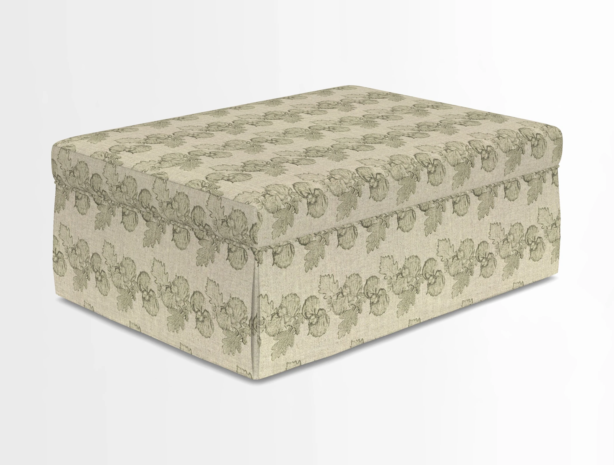 Fontwell footstool in Globe Thistle Storm