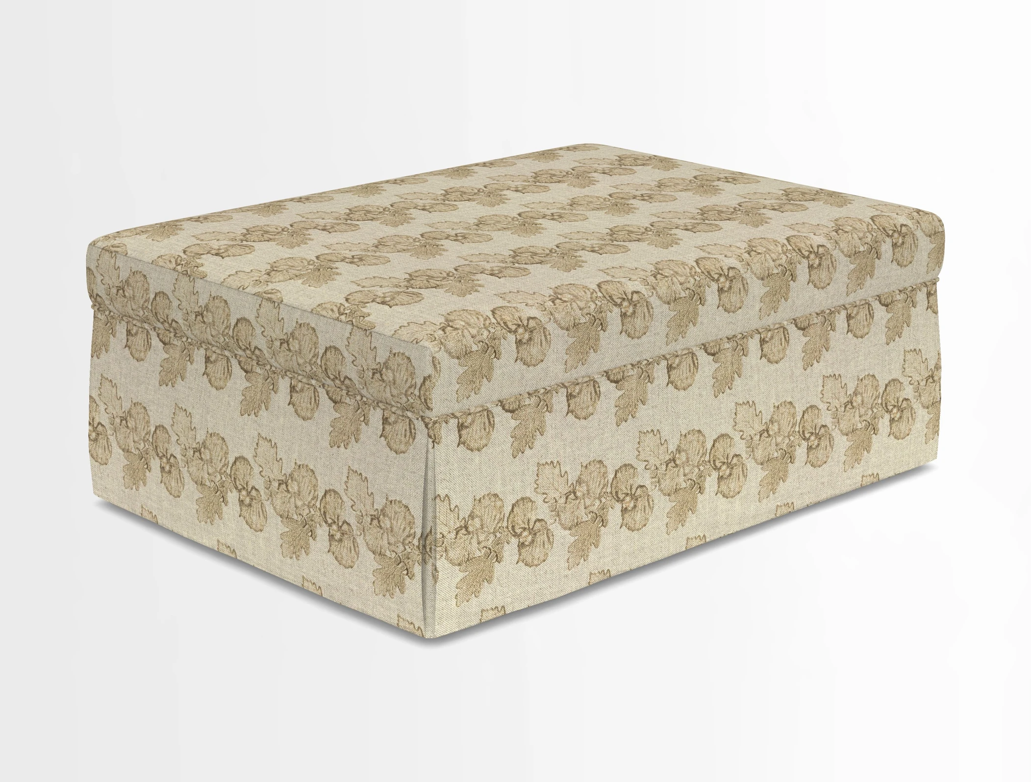 Fontwell footstool in Globe Thistle Storm