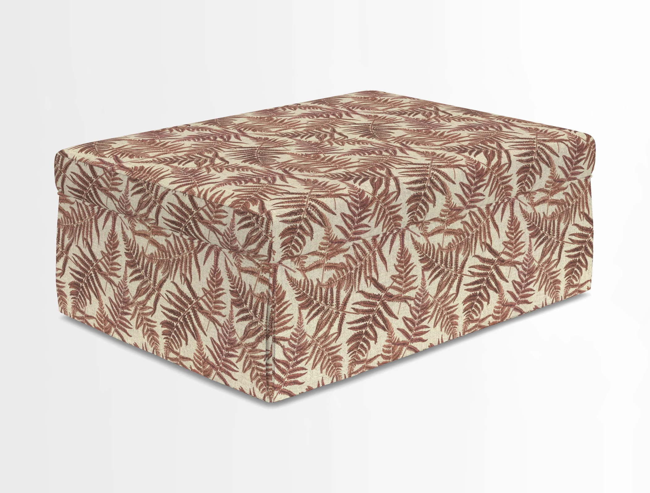 Fontwell footstool in Globe Thistle Storm