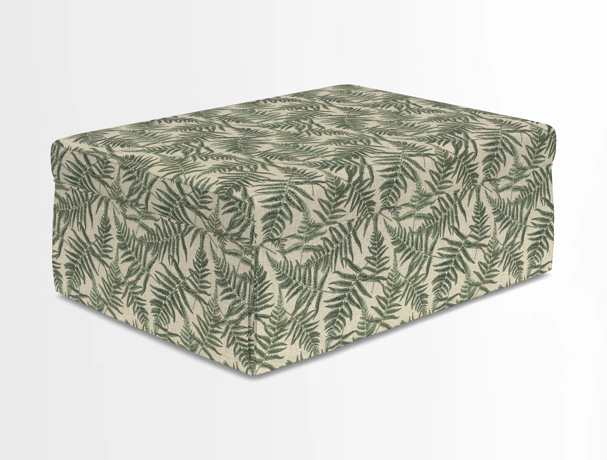 Fontwell footstool in Globe Thistle Storm