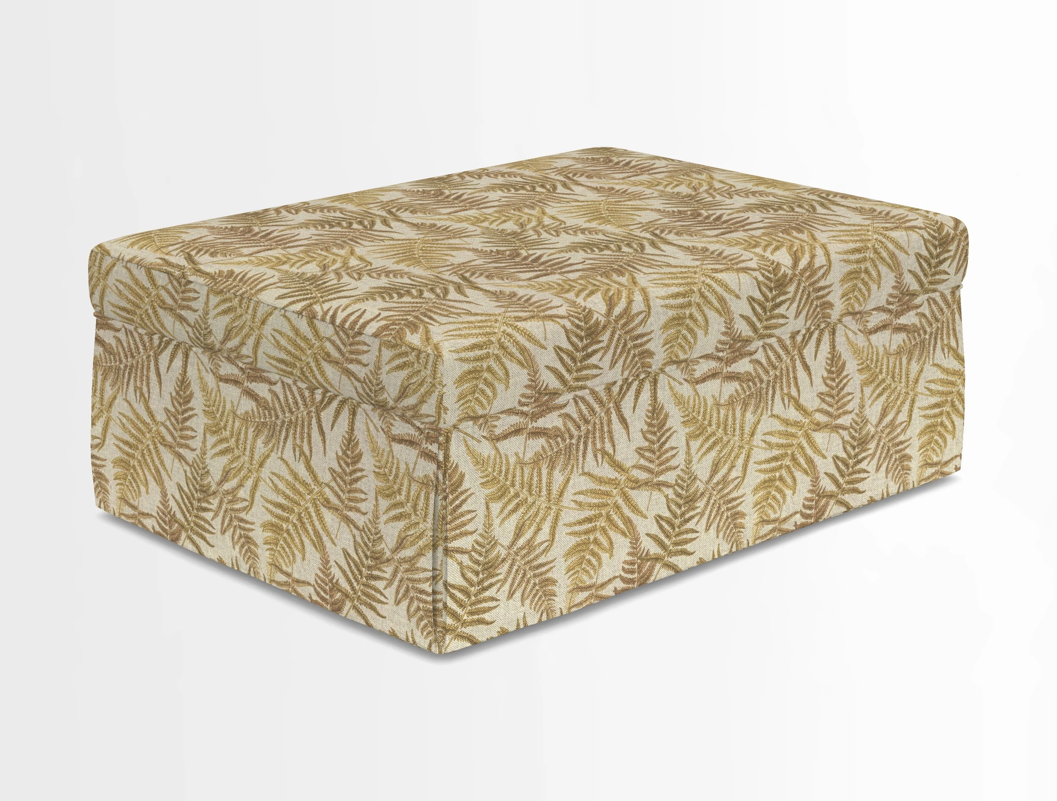 Fontwell footstool in Globe Thistle Storm
