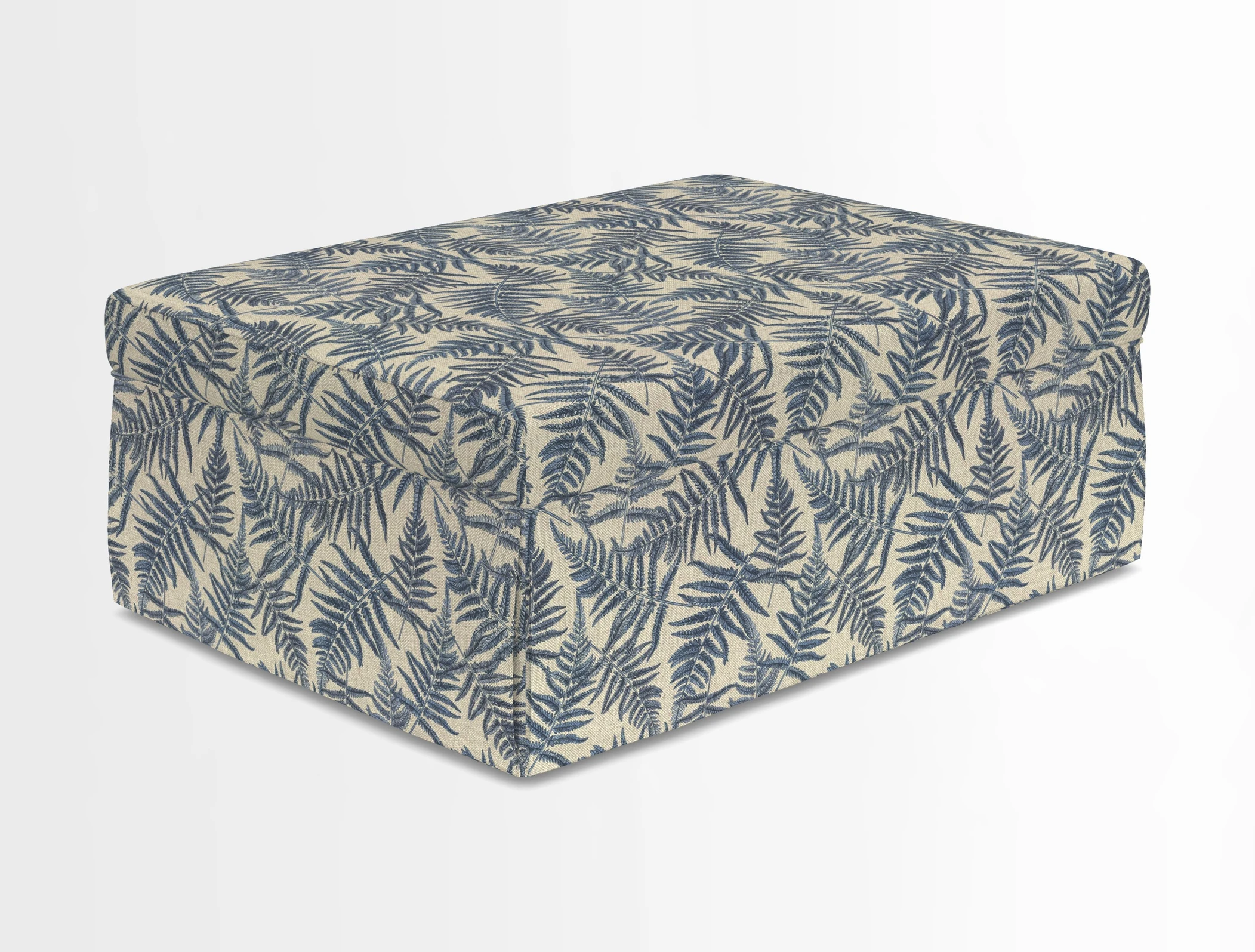 Fontwell footstool in Globe Thistle Storm