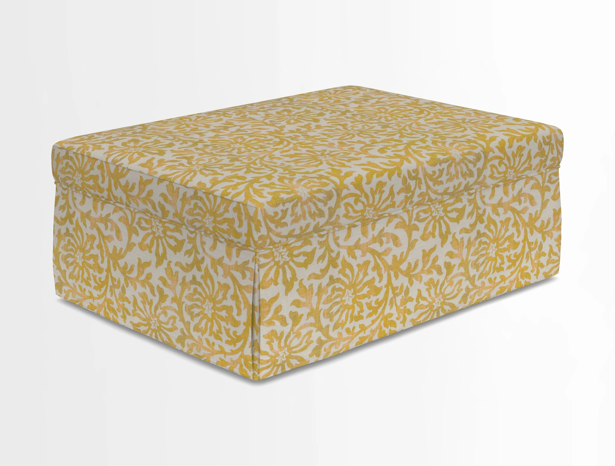 Fontwell footstool in Globe Thistle Storm