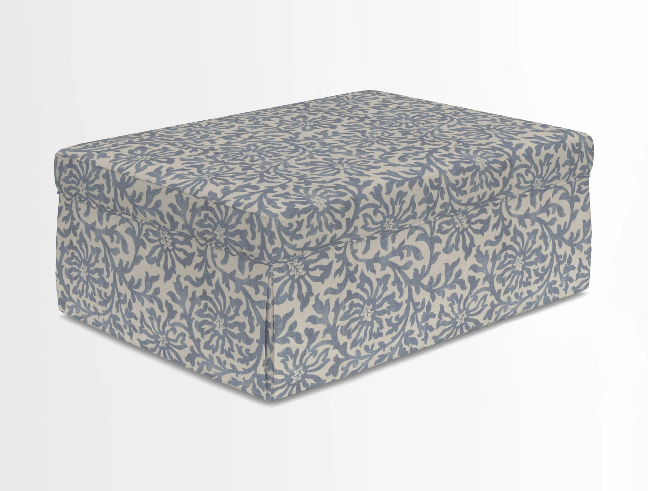 Fontwell footstool in Globe Thistle Storm
