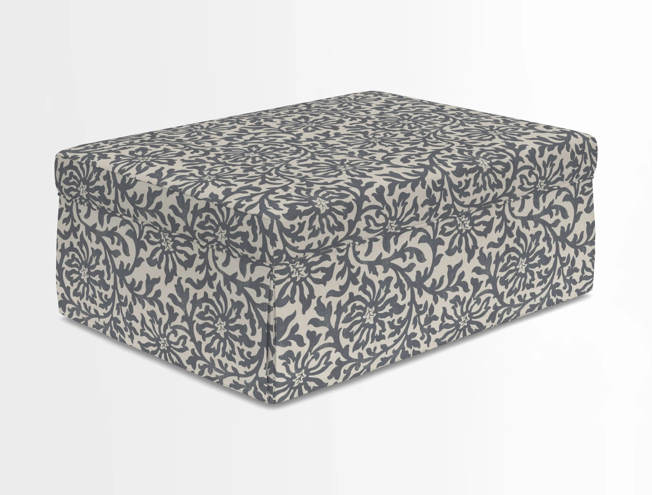 Fontwell footstool in Globe Thistle Storm