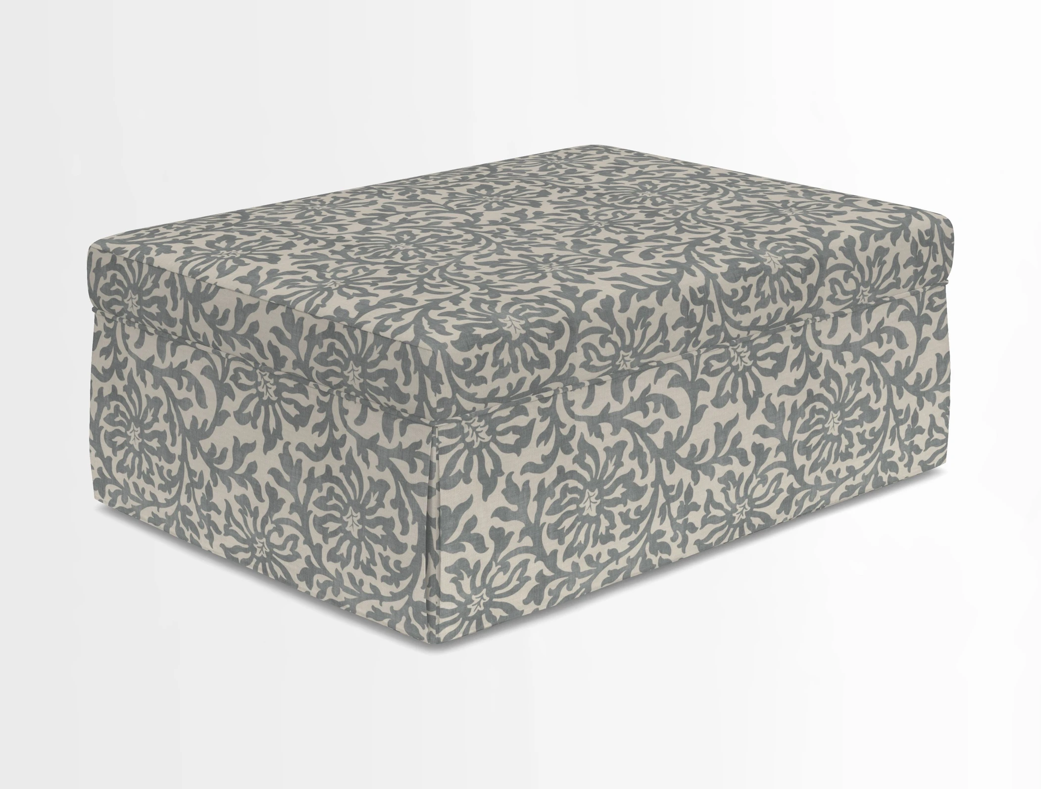 Fontwell footstool in Globe Thistle Storm