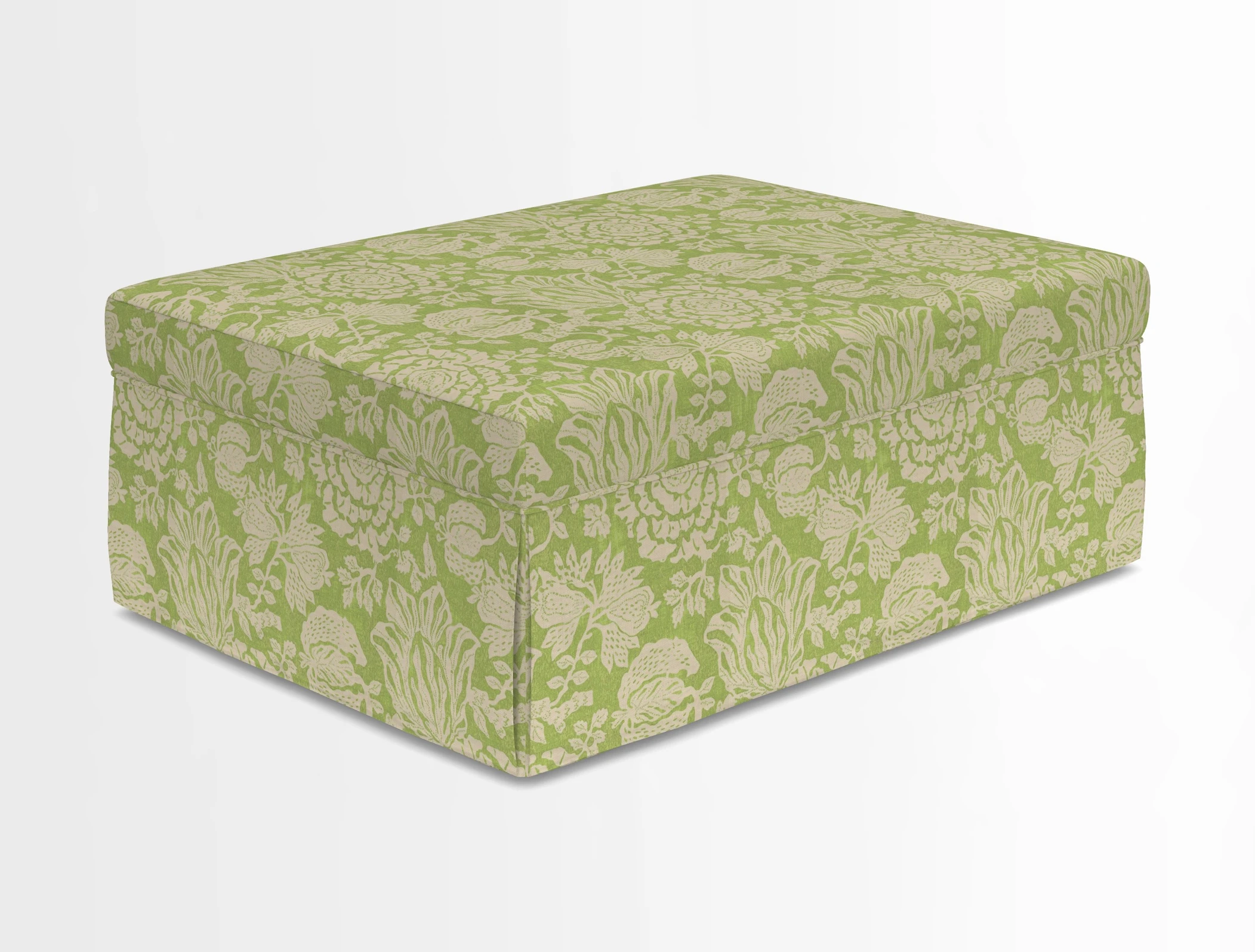 Fontwell footstool in Globe Thistle Storm
