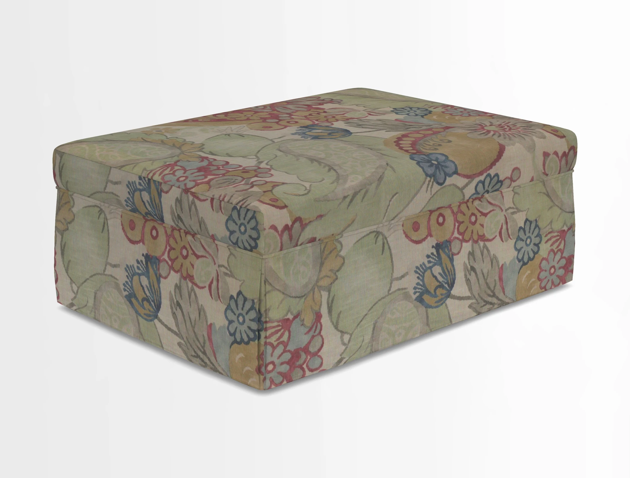 Fontwell footstool in Globe Thistle Storm