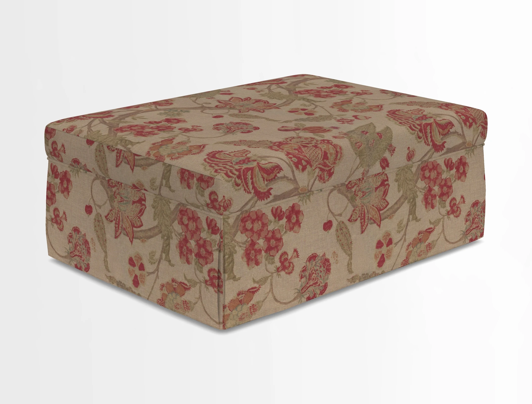 Fontwell footstool in Globe Thistle Storm